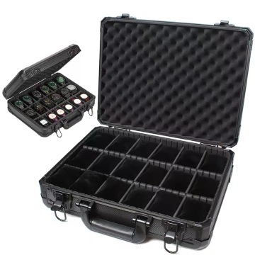 18/24 Slot Portable Aluminum Watch Storage Case and Display Stand