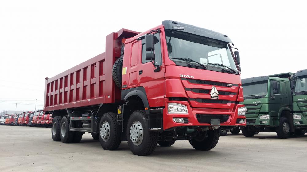 13R22.5 Tire Howo Dump Truck Tipper di Ghana