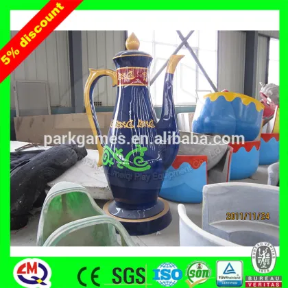 Amusement tea cup equipment for family entertainment center