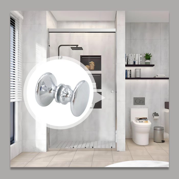 SVA-B0322C Modern Pirinç Duş Cam Kapı Kolu Kolları