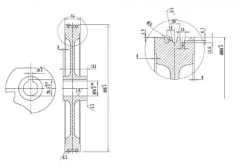 D605mm Traction Sheave for ThyssenKrupp Dongyang Elevators