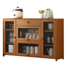 Buffet en bois avec bacs de rangement