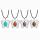 Butterfly Gemstone Pendant Necklace For Women Girls Beautiful Animal Crystal Necklaces Jewelry