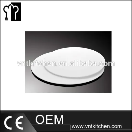 VNTY039 12" Ceramic Round Pallet Plates