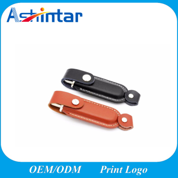 Leather USB Memory Flash Business USB Pendrive Stick