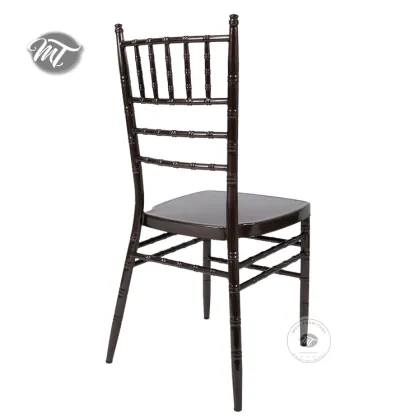 Dubai Wedding Chivari Tubular Metal Black Tiffany Chairs for Event Catering