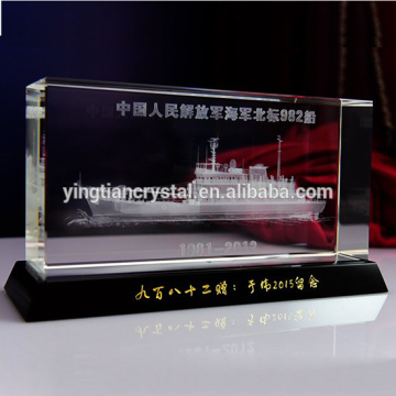 Beautiful 3d laser engraved crystal 3d laser crystal model