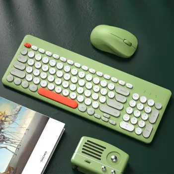 BOW High Quality Portable Slim Gaming Keyboard and Mouse Kit with USB Receiver