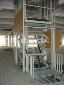 Hydraulic guide rail chain lifting cargo lift SJL0.6-2.5