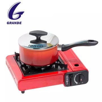 Grande Camping tragbarer Edelstahl -Gasherd
