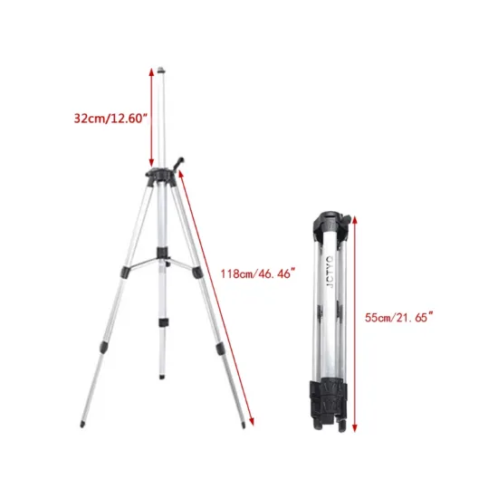 150cm Tripod Carbon Aluminum With 5/8 Adapter For Laser Level Adjustable Drop Shipping Support