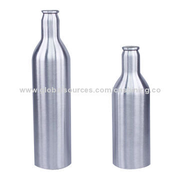 Aluminum Beer Bottle, 100% Recyclable, Eco-friendly and Corrosion-resistant