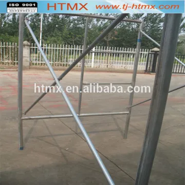 galvanized painted Q235 steel ladder type construction scaffolding for sale