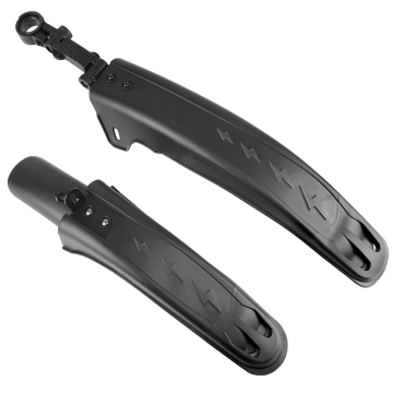 ZUKKA 26'' Plastic Mudguard with Soft Mud Flaps - Two Tone Color MTB Fender Set