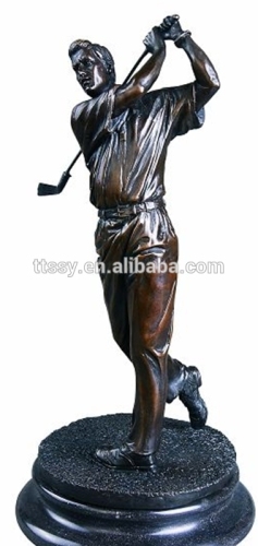 Bronze Golfing Man