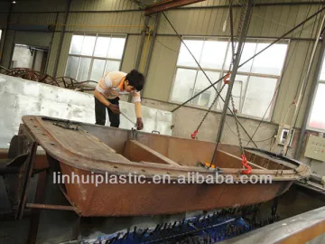 Rotomoulding plastic fishing boat PE plastic boat for sale