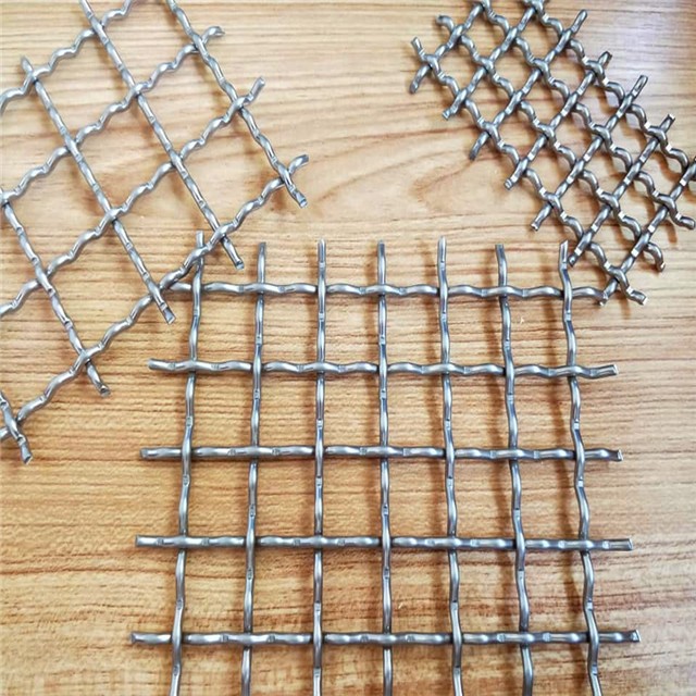 stainless steel crimped woven wire mesh