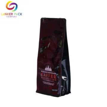 Air-proof Block Bottom Pouch With Valve For Coffee