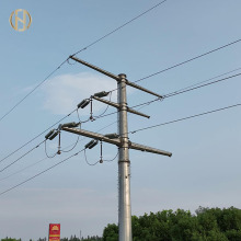 33kV 12m Pole de utilidad de línea de transmisión de bajo voltaje