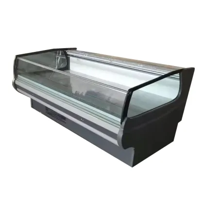 Meat Shop Equipment: 2.5m Fresh Meat Display Chiller Showcase with Fan Cooling