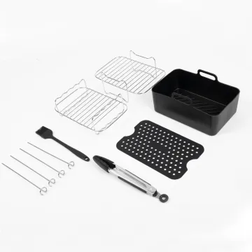 7-Piece Air Fryer Silicone Pot Liners, Accessories Mat Kit for Safe Cooking