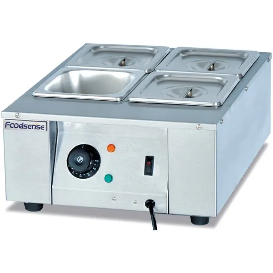 Restaurant Commercial Kitchen Equipment Hot Pot Table Electrical Stainless Steel Heating No Tap Food Warmer Bain Marie Buffet