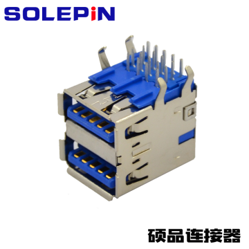 USB3.0 DIP Dual Row Right Angle Connector