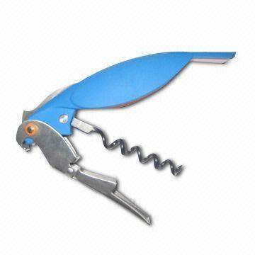 Corkscrew with PP Handle, Made of Stainless Steel, Measures 13.5 x 3.5cm