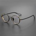 Mixed Material Wide Frame Oval Designer Glasses