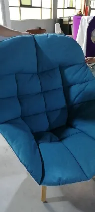 Uchiwa quilted lounge chair