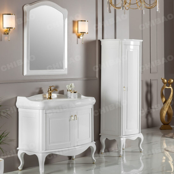 Wholesale Luxury Wooden Bathroom Vanity Set with Mirror