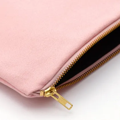 Small Pink Cotton Make Up Bag