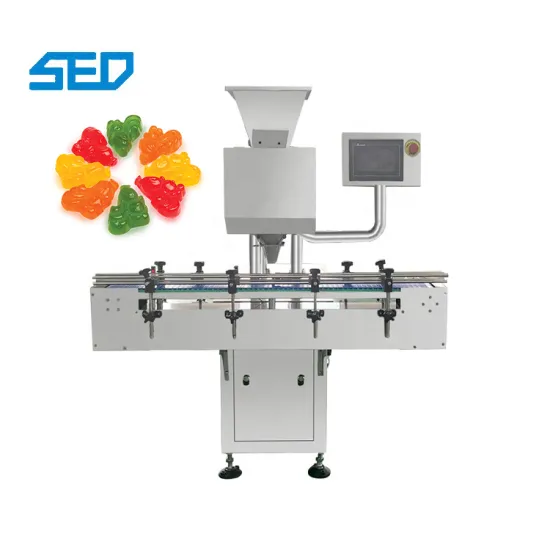 Automatic 8 Lane Chewing Gum Jelly Drops Counter