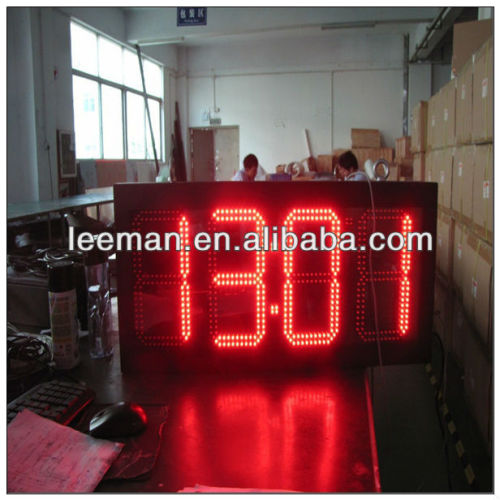 Outdoor Time And Temperature Led Display 7 Segment Led Clock Time