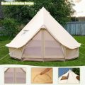 4/6/8 Person Canvas Bell Tent with Stove Jack