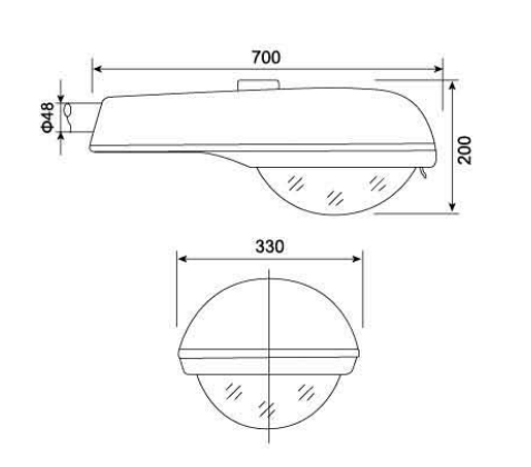 high pressure sodium light fixture - 002