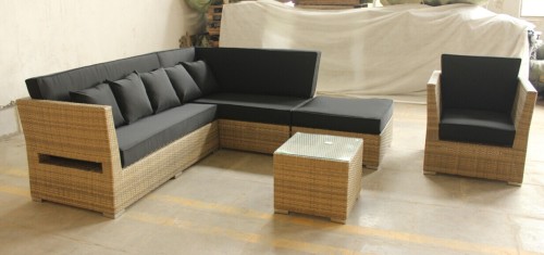 Outdoor PE Rattan Sofa Set (SF-026)