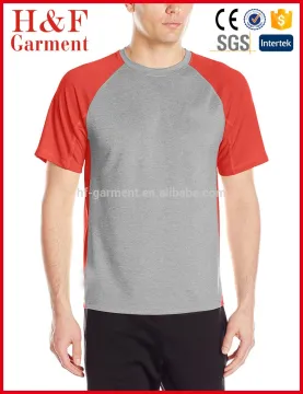 new fashion polyester raglan sleeve t shirt for men