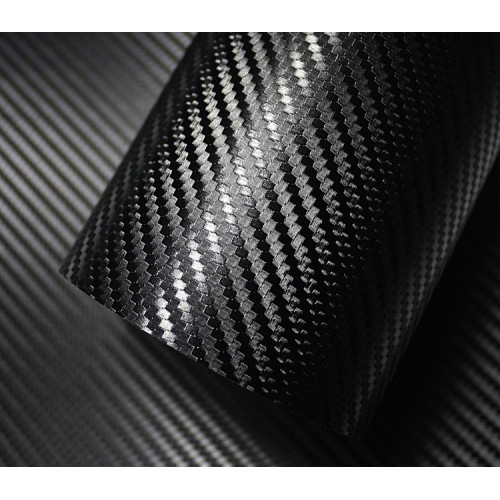 3D Black Carbon Fiber Car Wrap Vinyl Foil