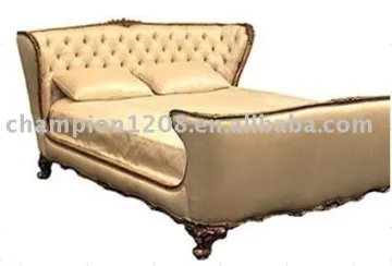 Classic luxaury PU leather bedroom furniture