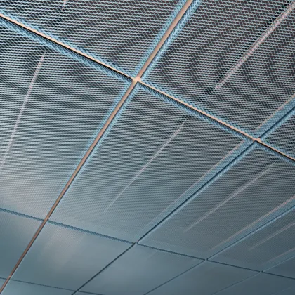 Akzonobel PVDF Expanded Metal Mesh for Wall Cladding and Ventilated Facades (5.5mm/6.0mm)