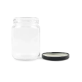 250 ml Clear Glass Food Storage Jar mit Deckel