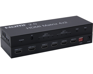 UHD HDMI Matrix 4x2 Switch Splitter with ARC, 4K@60Hz
