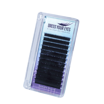 Black BC&D Curl 0.05/0.07/0.10mm Easy-Grafting Durable Soft Individual False Lashes YY Shape