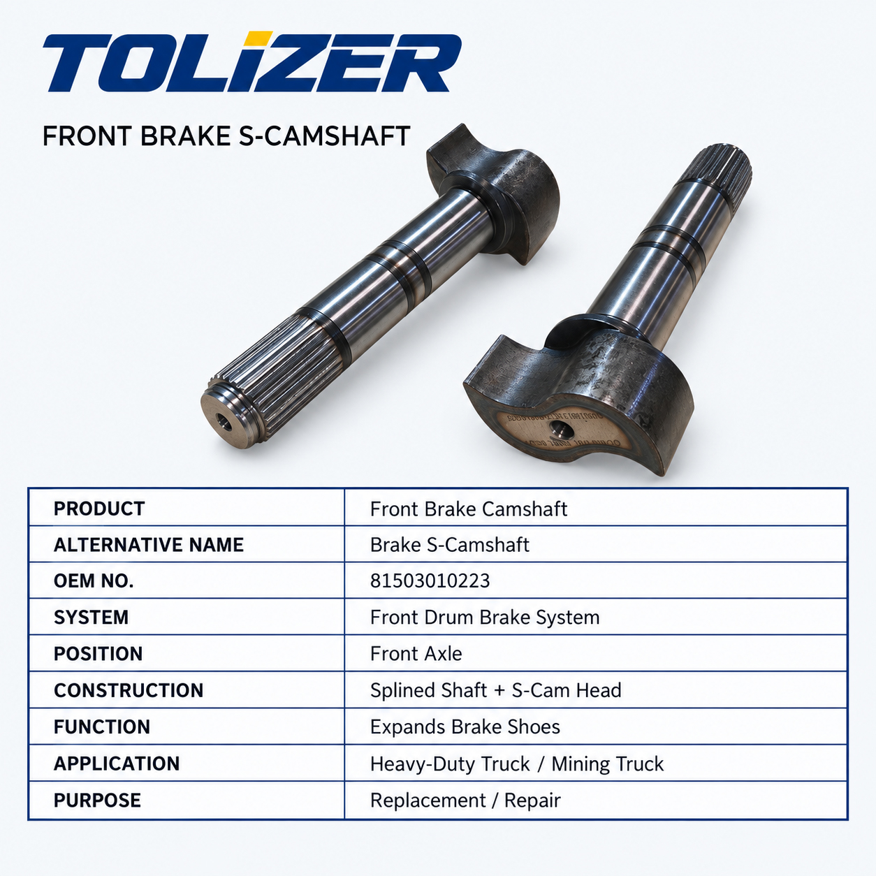Front-Brake-Camshaft
