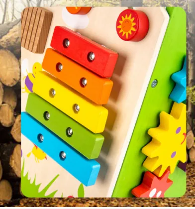 Solid Wood Baby Walker: A Multifunctional Toddler Trolley and Educational Toy