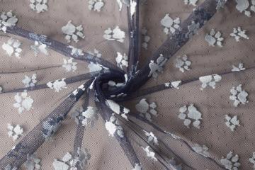 Nylon Polyester Paw Pattern Lace Fabric