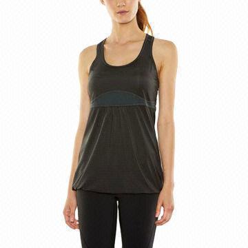 Asphalt breathable women's sports tops,internal bungee cord at the bottom hem,a loop on the shoulder