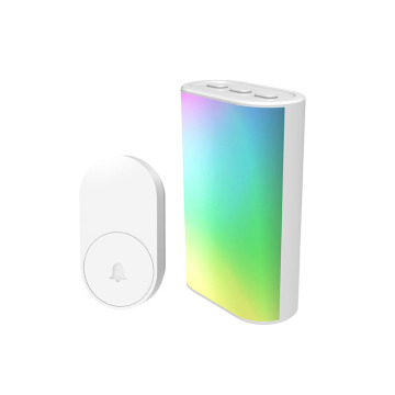 七彩LED门铃防水电池门铃