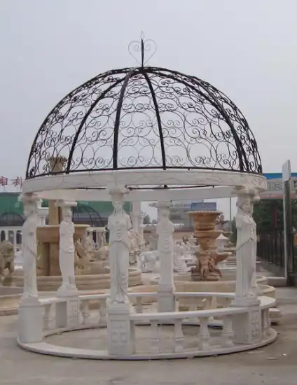 Hand carved marble gazebo